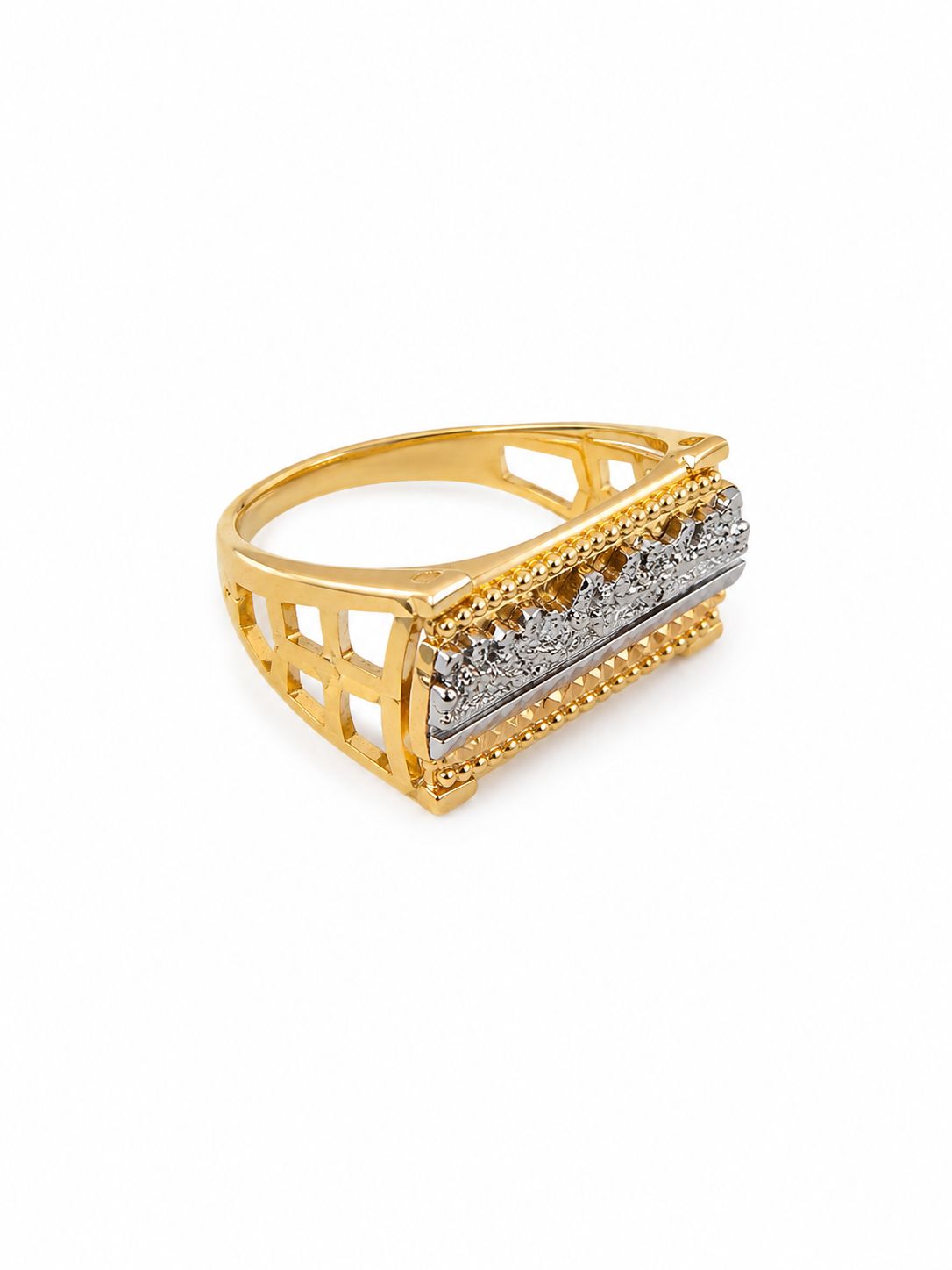 The Last Supper Signet Ring in 14K Two-Tone Gold