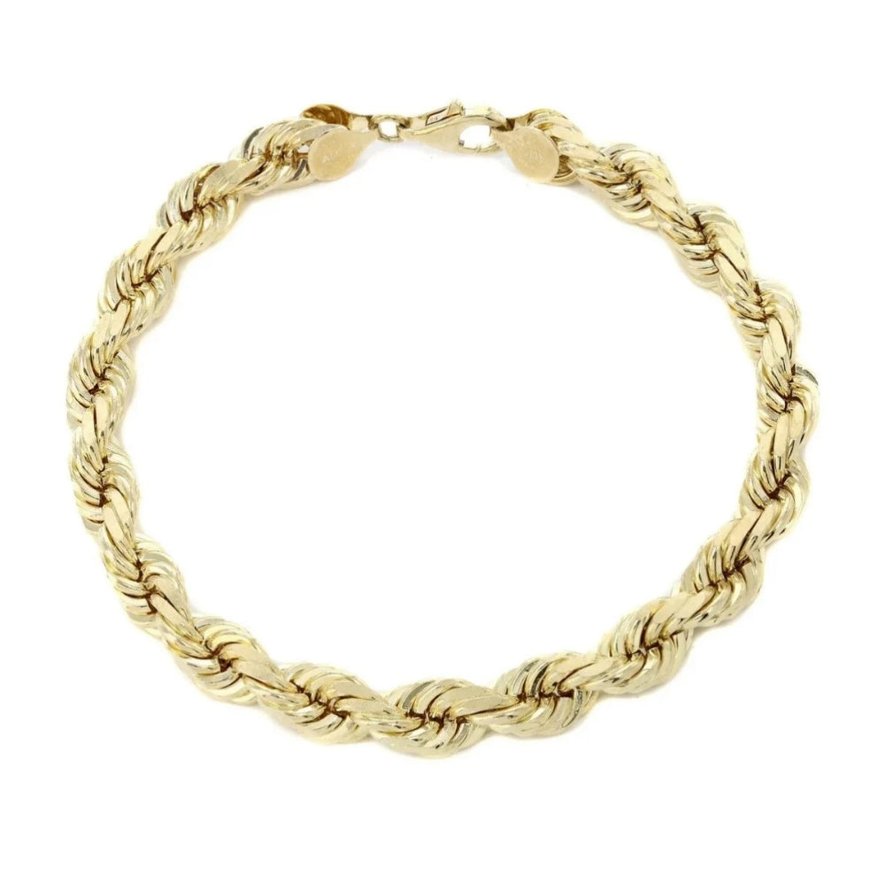 Pulsera Rope Heritage de Eslabón de Cordón en Oro Amarillo de 14K