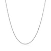 18k White Gold Diamond Cut Cable Link Chain (1.10 mm)