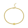 14K Yellow Gold Virgin Mary Bracelet