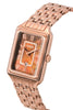 Fossil Raquel Rose Gold Tone Stainless Steel Brown Mother Of Pearl Dial Quartz ES5323 Women's Watch