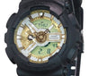 Casio G-Shock Analog Digital Resin Strap Gold Dial Quartz GA-110CD-1A9 200M Men's Watch