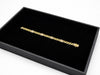Bracelet of Cuban Links Interspersed with Diamond Plates in Yellow Gold
