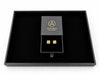 ELEGANT SQUARE STUD 10K